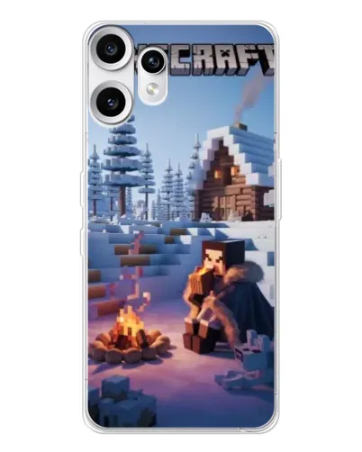 Чехол для Nothing CMF Phone 2 Pro с картинкой «Зимний Minecraft» Чехол для Nothing CMF Phone 2 Pro с картинкой «Зимний Minecraft»