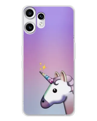 Чехол для Nothing CMF Phone 2 Pro с картинкой «Единорог градиент» Чехол для Nothing CMF Phone 2 Pro с картинкой «Единорог градиент»
