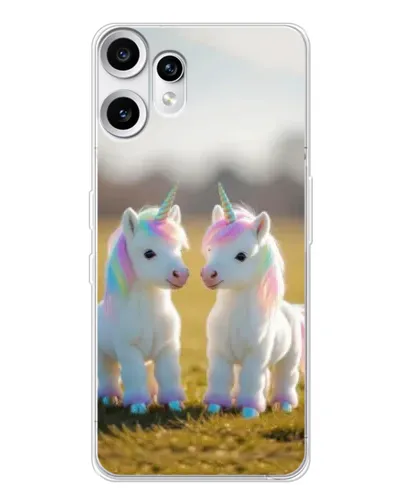 Чехол для Nothing CMF Phone 2 Pro с картинкой «Пара единорогов» Чехол для Nothing CMF Phone 2 Pro с картинкой «Пара единорогов»
