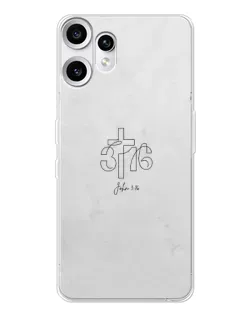 Чехол для Nothing CMF Phone 2 Pro с картинкой «Иоанна 3:16 Крест»