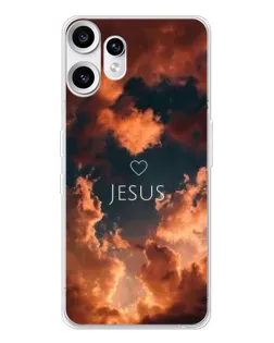 Чехол для Nothing CMF Phone 2 Pro с картинкой «Сияние Имени Jesus»
