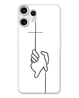 Чехол для Nothing CMF Phone 2 Pro с картинкой «Рука держит»