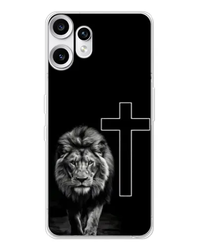 Чехол для Nothing CMF Phone 2 Pro с картинкой «Лев и Крест» Чехол для Nothing CMF Phone 2 Pro с картинкой «Лев и Крест»