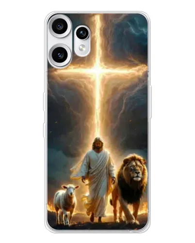 Чехол для Nothing CMF Phone 2 Pro с картинкой «Лев Иуды и Свет» Чехол для Nothing CMF Phone 2 Pro с картинкой «Лев Иуды и Свет»