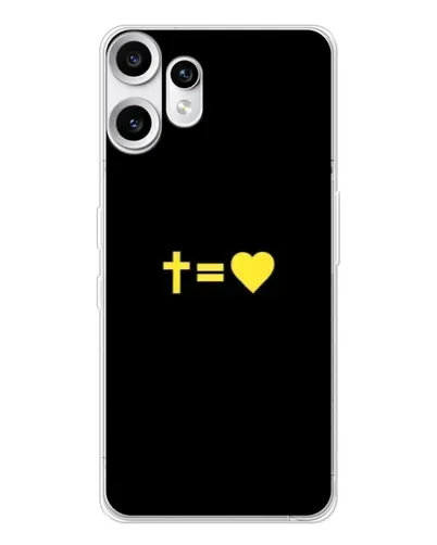 Чехол для Nothing CMF Phone 2 Pro с картинкой «Сердце и Крест» Чехол для Nothing CMF Phone 2 Pro с картинкой «Сердце и Крест»
