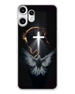 Чехол для Nothing CMF Phone 2 Pro с картинкой «Голубь и Свет»