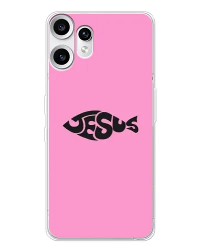 Чехол для Nothing CMF Phone 2 Pro с картинкой «Розовый символ Jesus» Чехол для Nothing CMF Phone 2 Pro с картинкой «Розовый символ Jesus»