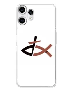 Чехол для Nothing CMF Phone 2 Pro с картинкой «Рыба и крест»