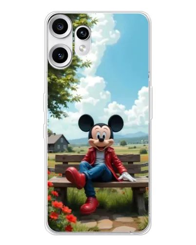 Чехол для Nothing CMF Phone 2 Pro с картинкой «Микки на скамейке» Чехол для Nothing CMF Phone 2 Pro с картинкой «Микки на скамейке»