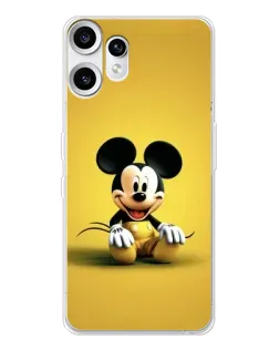 Чехол для Nothing CMF Phone 2 Pro с картинкой «Микки на желтом»