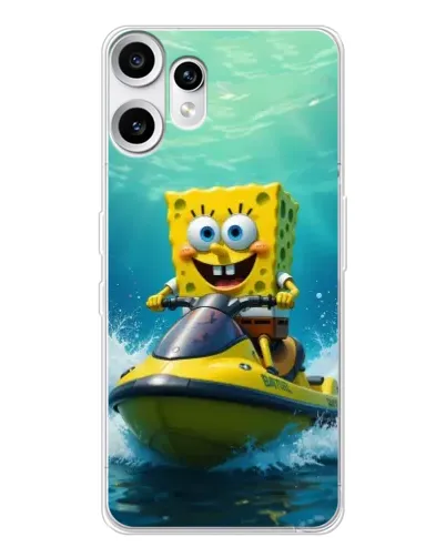Чехол для Nothing CMF Phone 2 Pro с картинкой «Спанч Боб на гидроцикле» Чехол для Nothing CMF Phone 2 Pro с картинкой «Спанч Боб на гидроцикле»