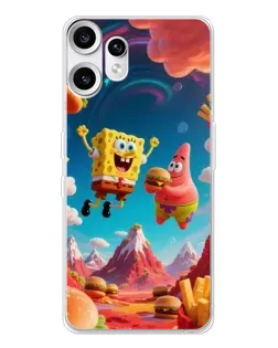 Чехол для Nothing CMF Phone 2 Pro с картинкой «Космический фастфуд»