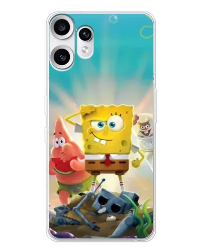 Чехол для Nothing CMF Phone 2 Pro с картинкой «Спанч Боб победитель» Чехол для Nothing CMF Phone 2 Pro с картинкой «Спанч Боб победитель»