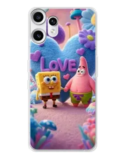 Чехол для Nothing CMF Phone 2 Pro с картинкой «Губка Боб Патрик»