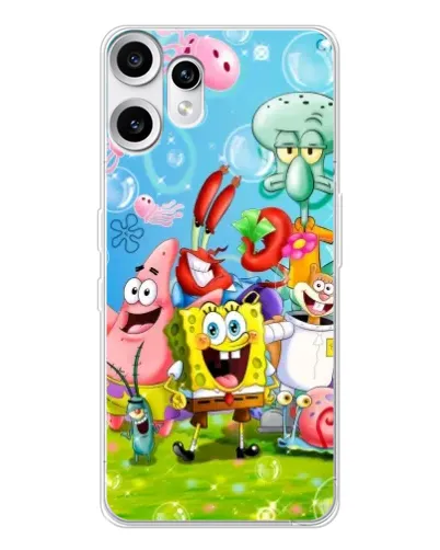Чохол для Nothing CMF Phone 2 Pro з картинкою «Губка Боб та друзі» Чохол для Nothing CMF Phone 2 Pro з картинкою «Губка Боб та друзі»