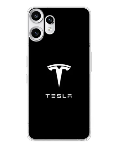 Чохол для Nothing CMF Phone 2 Pro з картинкою «Tesla White Logo» Чохол для Nothing CMF Phone 2 Pro з картинкою «Tesla White Logo»