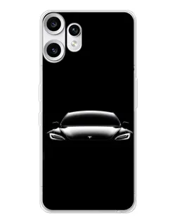 Чохол для Nothing CMF Phone 2 Pro з картинкою «Фари Tesla Night»