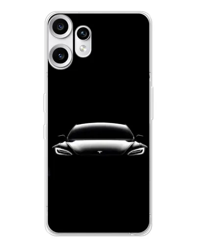 Чохол для Nothing CMF Phone 2 Pro з картинкою «Фари Tesla Night» Чохол для Nothing CMF Phone 2 Pro з картинкою «Фари Tesla Night»