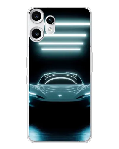 Чохол для Nothing CMF Phone 2 Pro з картинкою «Tesla в неоні» Чохол для Nothing CMF Phone 2 Pro з картинкою «Tesla в неоні»