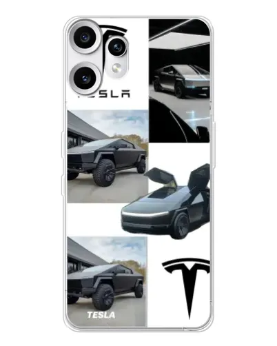 Чохол для Nothing CMF Phone 2 Pro з картинкою «Колаж Cybertruck Tesla» Чохол для Nothing CMF Phone 2 Pro з картинкою «Колаж Cybertruck Tesla»