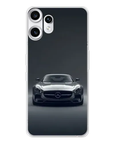 Чехол для Nothing CMF Phone 2 Pro с картинкой «Mercedes на черном» Чехол для Nothing CMF Phone 2 Pro с картинкой «Mercedes на черном»