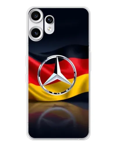 Чехол для Nothing CMF Phone 2 Pro с картинкой «Mercedes — флаг Германии» Чехол для Nothing CMF Phone 2 Pro с картинкой «Mercedes — флаг Германии»