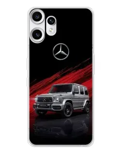 Чехол для Nothing CMF Phone 2 Pro с картинкой «Mercedes G-Class красный»
