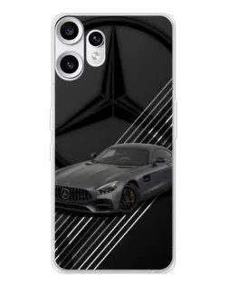 Чехол для Nothing CMF Phone 2 Pro с картинкой «Mercedes AMG — графика»