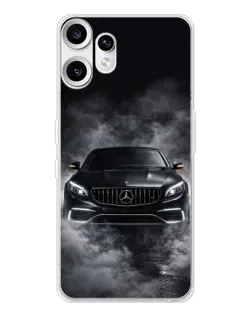Чехол для Nothing CMF Phone 2 Pro с картинкой «Mercedes в дыму»