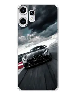 Чехол для Nothing CMF Phone 2 Pro с картинкой «Гоночный Mercedes AMG»