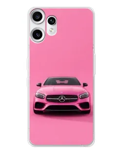 Чехол для Nothing CMF Phone 2 Pro с картинкой «Розовый Mercedes AMG» Чехол для Nothing CMF Phone 2 Pro с картинкой «Розовый Mercedes AMG»