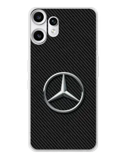Чехол для Nothing CMF Phone 2 Pro с картинкой «Карбоновый Mercedes стиль» Чехол для Nothing CMF Phone 2 Pro с картинкой «Карбоновый Mercedes стиль»