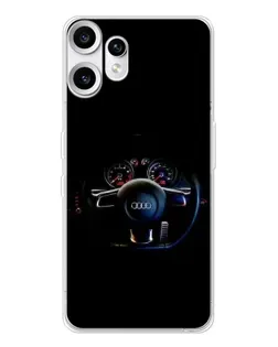 Чохол для Nothing CMF Phone 2 Pro з картинкою «Салон Audi — кермо»