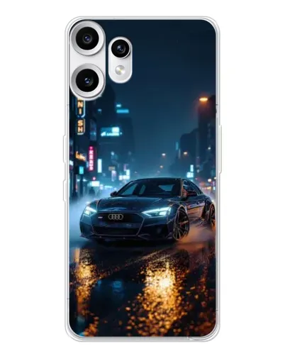 Чохол для Nothing CMF Phone 2 Pro з картинкою «Нічне місто та Audi»