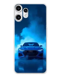 Чохол для Nothing CMF Phone 2 Pro з картинкою «Audi — блакитна енергія»