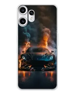 Чохол для Nothing CMF Phone 2 Pro з картинкою «Lamborghini димна естетика»