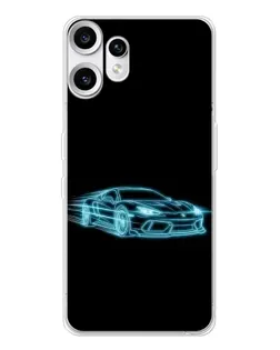 Чохол для Nothing CMF Phone 2 Pro з картинкою «Неоновий контур Lamborghini»