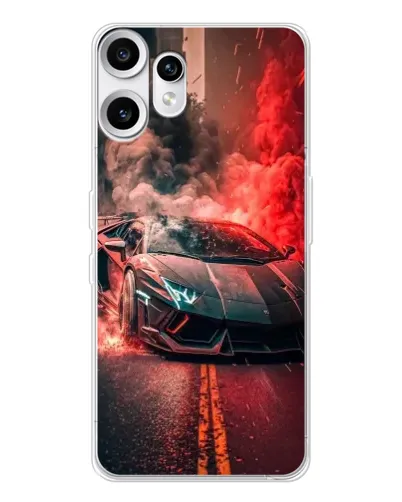 Чохол для Nothing CMF Phone 2 Pro з картинкою «Lamborghini червоний дим» Чохол для Nothing CMF Phone 2 Pro з картинкою «Lamborghini червоний дим»