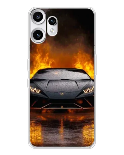 Чохол для Nothing CMF Phone 2 Pro з картинкою «Lamborghini у вогні» Чохол для Nothing CMF Phone 2 Pro з картинкою «Lamborghini у вогні»