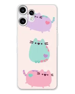Чехол для Nothing CMF Phone 2 Pro с картинкой «Pusheen трио»