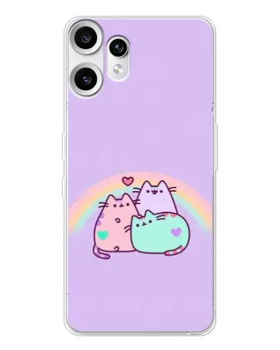 Чехол для Nothing CMF Phone 2 Pro с картинкой «Радужные Пушины» Чехол для Nothing CMF Phone 2 Pro с картинкой «Радужные Пушины»