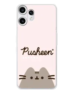 Чехол для Nothing CMF Phone 2 Pro с картинкой «Pusheen логотип»