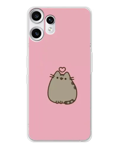 Чехол для Nothing CMF Phone 2 Pro с картинкой «Pusheen сердце» Чехол для Nothing CMF Phone 2 Pro с картинкой «Pusheen сердце»