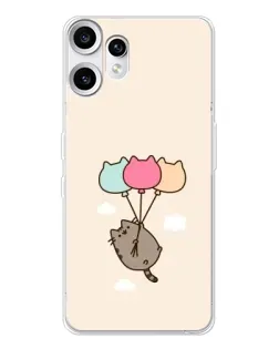 Чехол для Nothing CMF Phone 2 Pro с картинкой «Пушин на шариках»