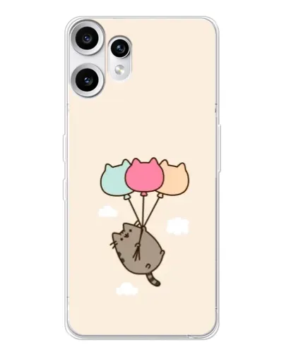 Чехол для Nothing CMF Phone 2 Pro с картинкой «Пушин на шариках» Чехол для Nothing CMF Phone 2 Pro с картинкой «Пушин на шариках»