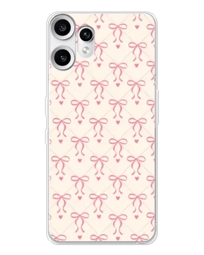 Чехол для Nothing CMF Phone 2 Pro с картинкой «Розовые бантики Coquette» Чехол для Nothing CMF Phone 2 Pro с картинкой «Розовые бантики Coquette»