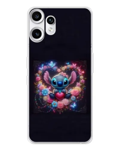 Чохол для Nothing CMF Phone 2 Pro з картинкою «Stitch у квітах»