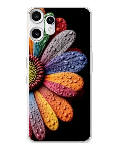 Чехол для Nothing CMF Phone 2 Pro с картинкой «Радужный цветок» Чехол для Nothing CMF Phone 2 Pro с картинкой «Радужный цветок»