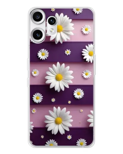 Чехол для Nothing CMF Phone 2 Pro с картинкой «Ромашки на фиолетовом» Чехол для Nothing CMF Phone 2 Pro с картинкой «Ромашки на фиолетовом»