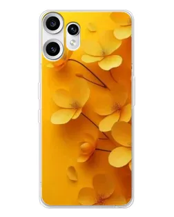 Чехол для Nothing CMF Phone 2 Pro с картинкой «Золотые лепестки» Чехол для Nothing CMF Phone 2 Pro с картинкой «Золотые лепестки»